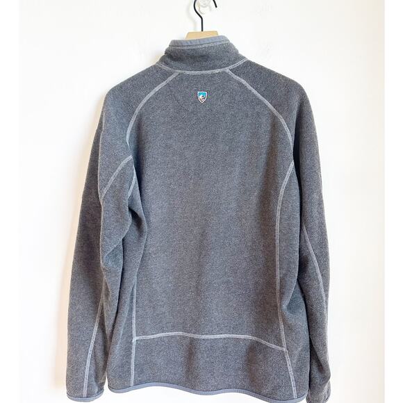 Men's Full Zip Kuhl Gray Jacket Fleece Size Large Alfpaca7 - Picture 2 of 2